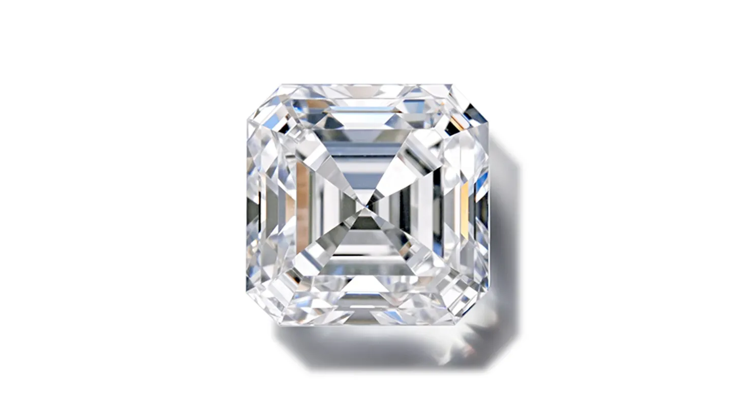 Asscher cut lab-grown diamond