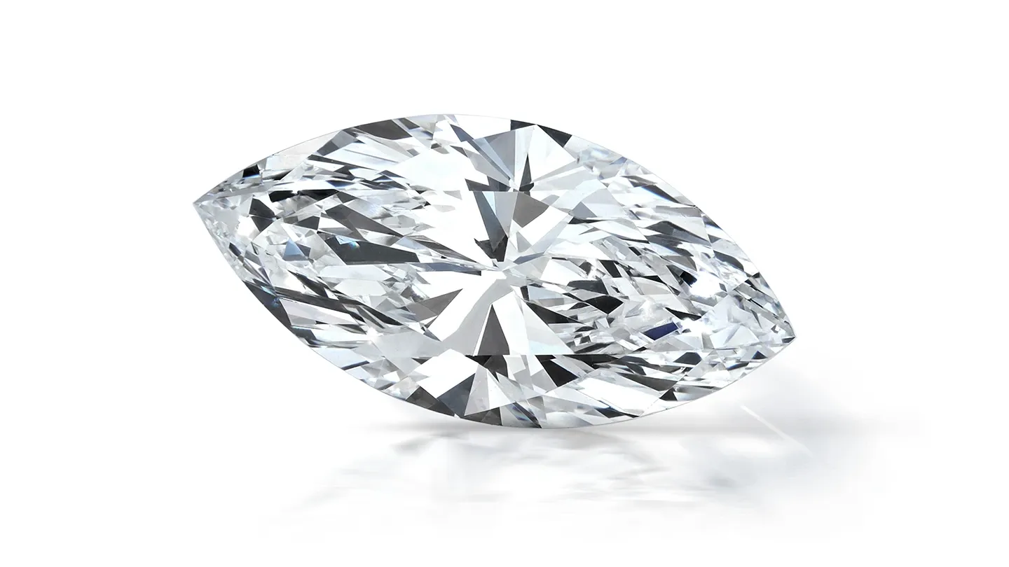 Marquise cut lab-grown diamond