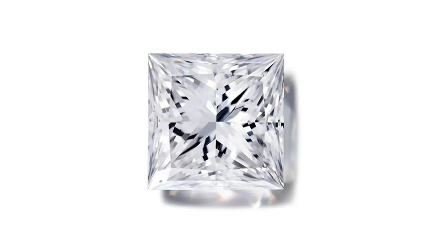 Princess cut lab-grown diamond